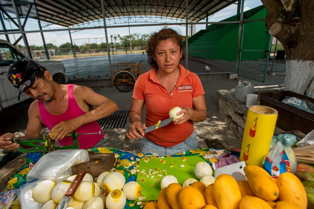 Fruit Vendors in Merida Mexico photographed by Rank Studios